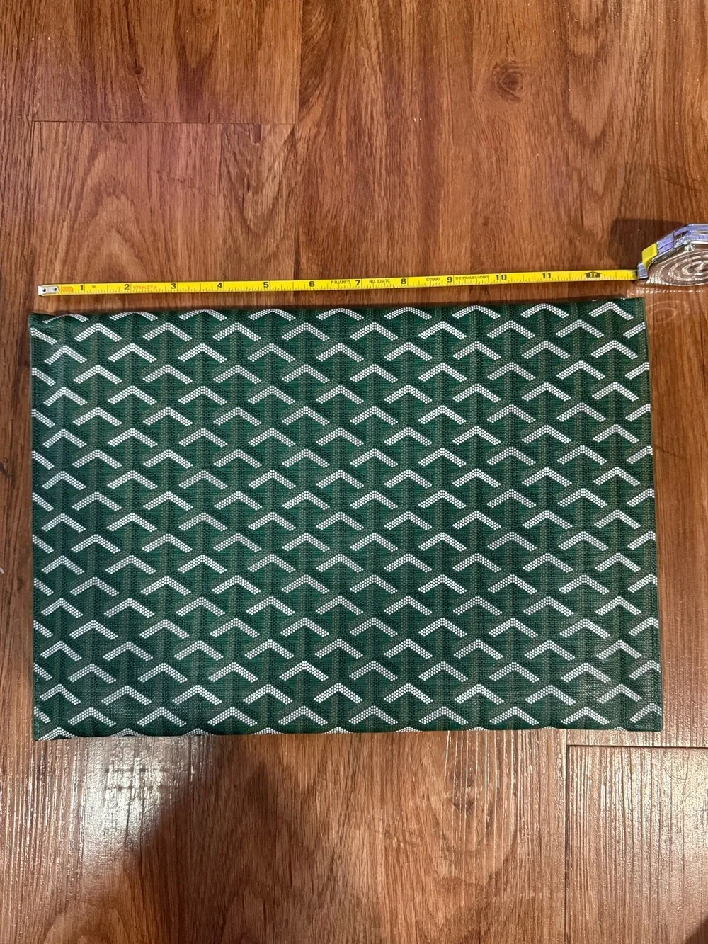 Custom Green Monogram Computer Pouch